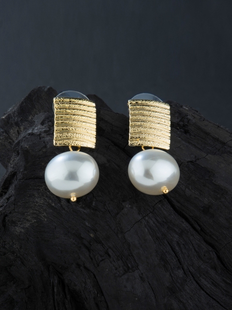 

E2O Gold-Toned Geometric Drop Earrings