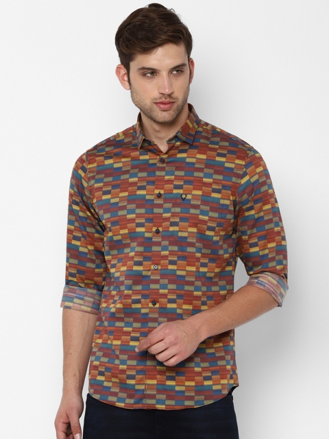 

Allen Solly Men Multicoloured Slim Fit Printed Casual Shirt, Multi