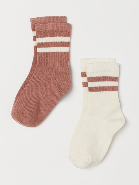 

H&M Kids 2-Pack Socks, Beige