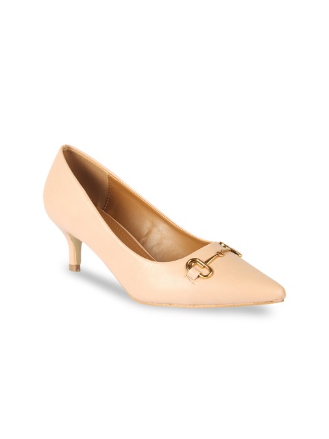 

Flat n Heels Women Pink Solid Pumps