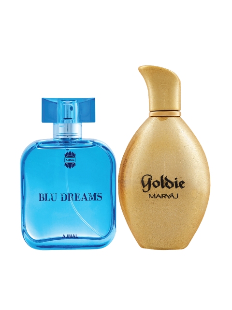 

Ajmal Unisex Set of 2 Fruity & Mild Perfumes 100ml Each, Blue