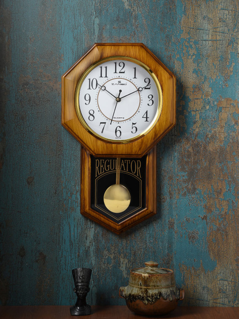 

ZANIBO White Geometric Solid Analogue Wall Clock