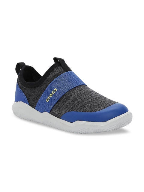 

Crocs Kids Grey Swiftwater Slip-On Sneakers