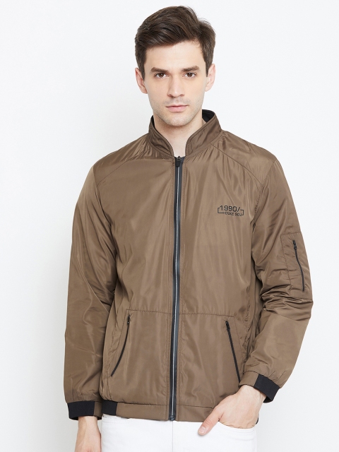 

Duke Men Brown Solid Padded Jacket