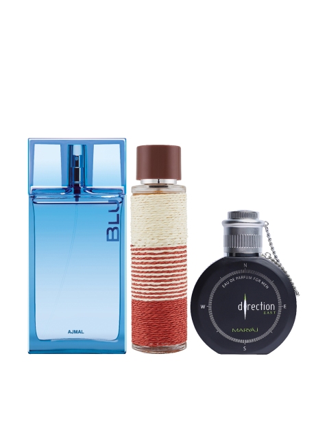 

Ajmal Unisex Set of 3 Perfumes, Blue