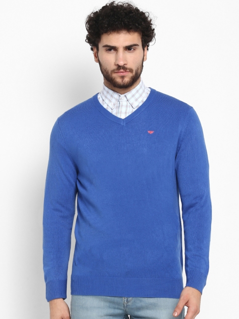 

Red Tape Men Blue Solid Sweater Vest Sweater