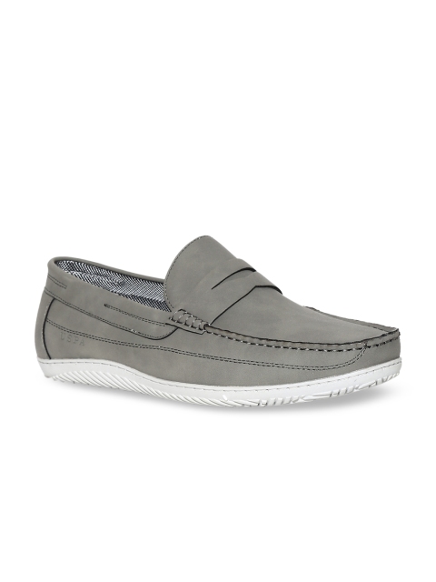 

U.S. Polo Assn. Men Grey Solid Penny Loafers