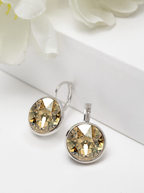 

AVANT-GARDE PARIS Rhodium-Plated Gold-Toned Diamond Shaped Drop Earrings
