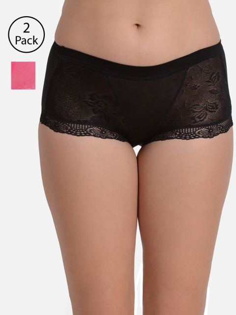 

fashiol Women Pack of 2 Assorted Hipster