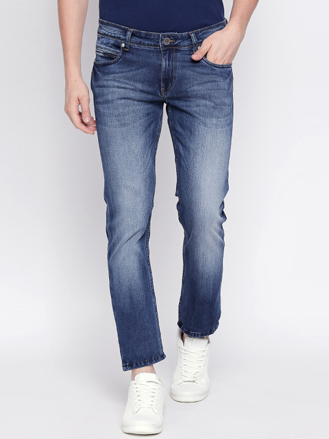 

Basics Men Navy Blue Skinny Fit Low-Rise Clean Look Stretchable Jeans