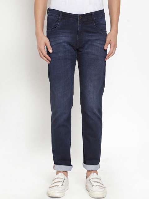 

Rodamo Men Blue Regular Fit Mid-Rise Clean Look Stretchable Jeans