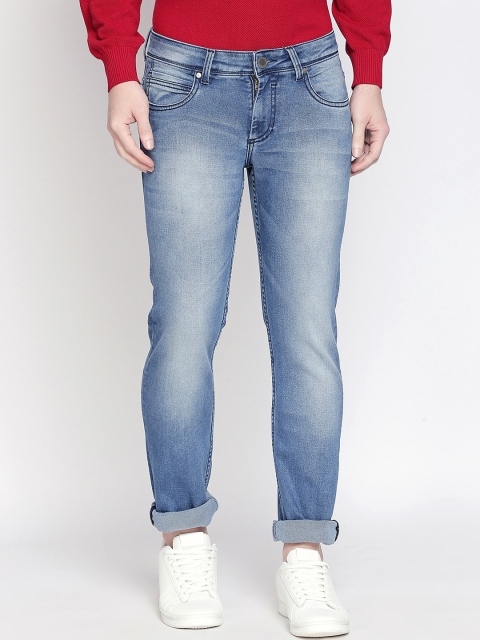 

Basics Men Navy Blue Skinny Fit Low-Rise Clean Look Stretchable Jeans
