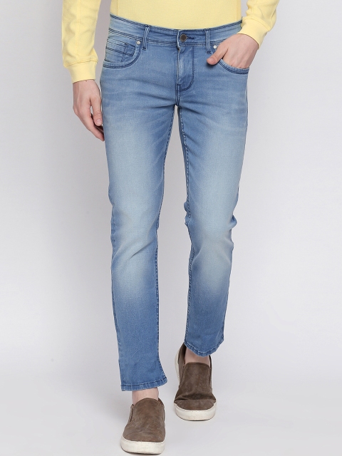

Basics Men Navy Blue Skinny Fit Low-Rise Clean Look Stretchable Jeans