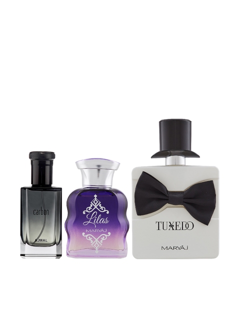 

Ajmal Unisex Set of 3 Perfumes, Black