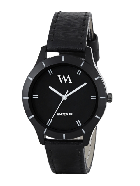 

WM Women Black Analogue Leather Watch WMAL-002-Bktd1