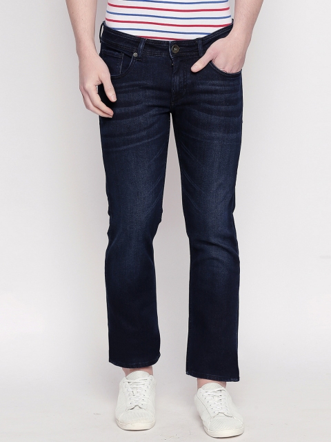 

Basics Men Navy Blue Skinny Fit Low-Rise Clean Look Stretchable Jeans