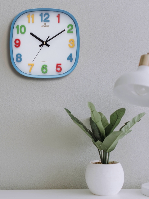 

Horo White Handcrafted Geometric Solid 29 cm Analogue Wall Clock