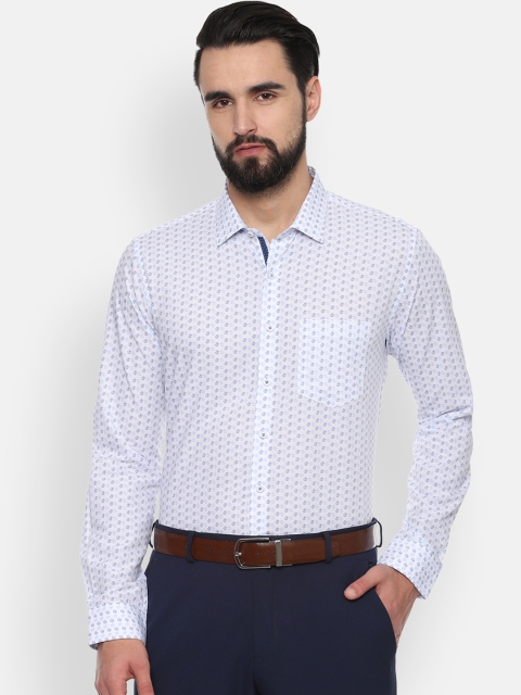 

Van Heusen Men Blue Slim Fit Printed Formal Shirt