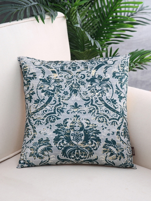 

Pure Home and Living Grey & Green Set of Single Ethnic Motifs Square Cushion Covers