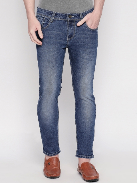 

Basics Men Navy Blue Skinny Fit Low-Rise Clean Look Stretchable Jeans
