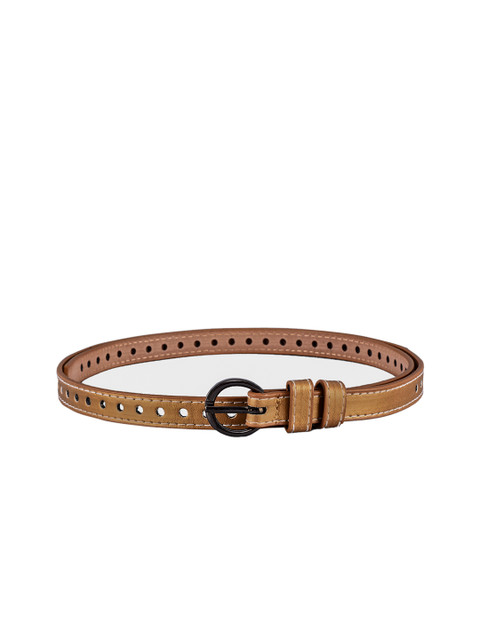 

BuckleUp Women Gold-Toned Solid Belt