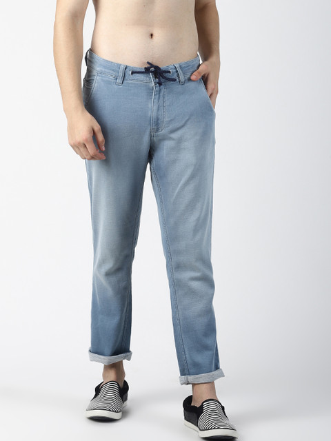 

SHELTR Men Blue Regular Fit Mid-Rise Clean Look Jeans