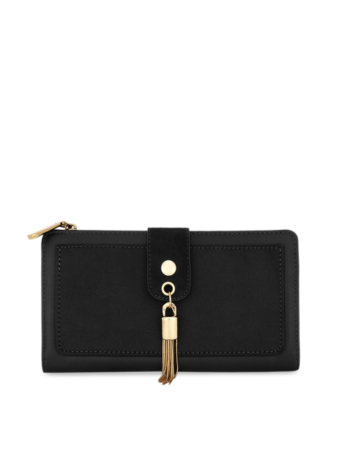 

Diana Korr Women Black Solid Two Fold Wallet