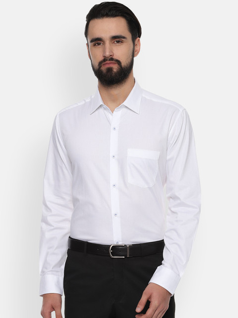 

Van Heusen Men White Regular Fit Solid Formal Shirt