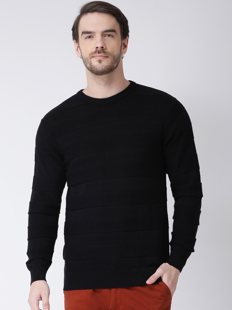 

COBB Men Black Solid Pullover Sweater
