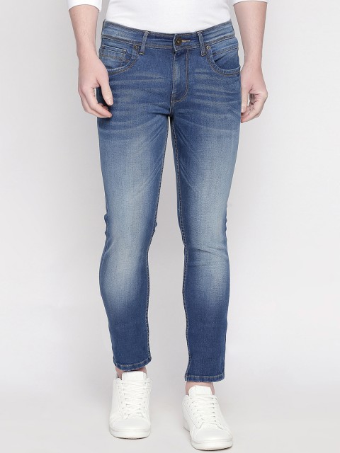

Basics Men Blue Super Skinny Fit Low-Rise Clean Look Stretchable Jeans