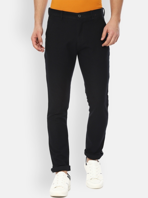 

Van Heusen Sport Men Black Slim Fit Solid Regular Trousers