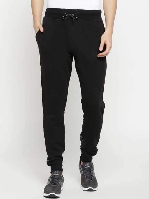 

FILA Men Black Solid Slim-Fit Joggers