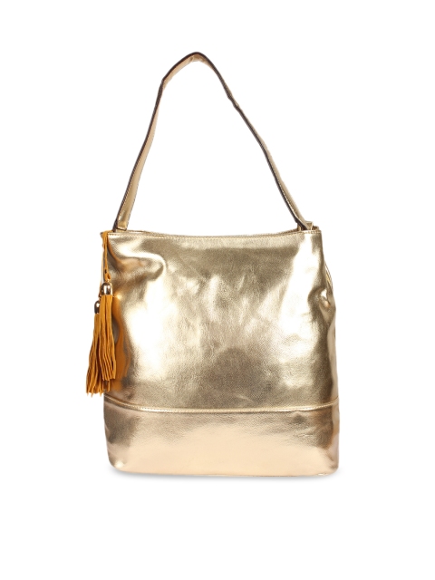 

red pout Gold-Toned Solid Shoulder Bag