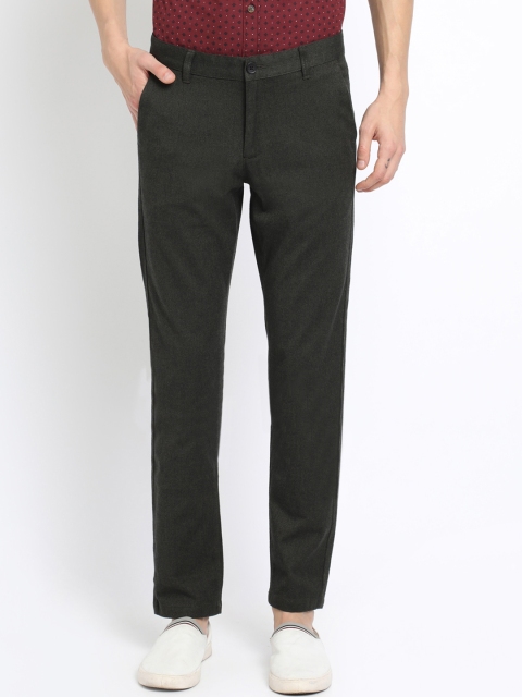

Crocodile Men Black Slim Fit Solid Regular Trousers