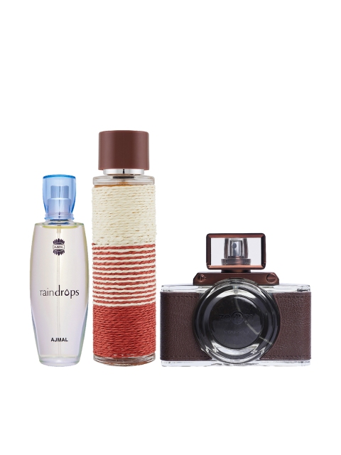 

Ajmal Unisex Set of 3 Woody & Mild Perfumes, White