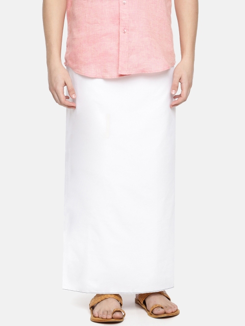

Chennis Men White Solid Dhoti