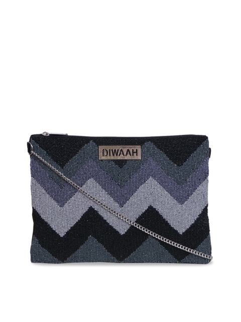 

Diwaah Multicoloured Self Design Handmade Sling Bag, Multi