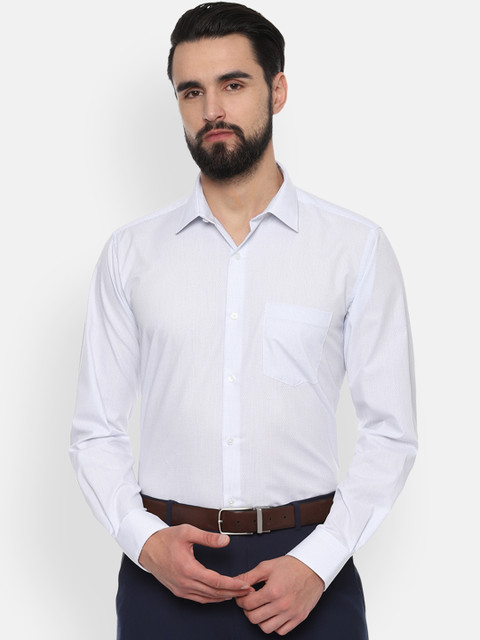 

Van Heusen Men Blue Regular Fit Printed Formal Shirt