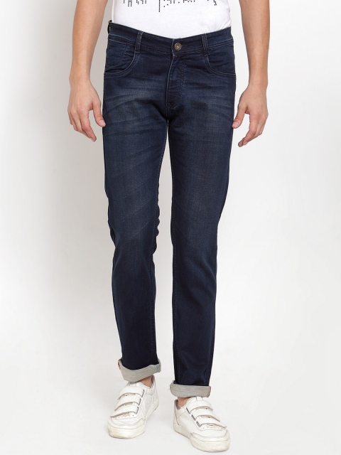 

Rodamo Men Blue Regular Fit Mid-Rise Clean Look Stretchable Jeans