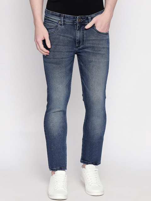 

Basics Men Navy Blue Skinny Fit Low-Rise Clean Look Stretchable Jeans