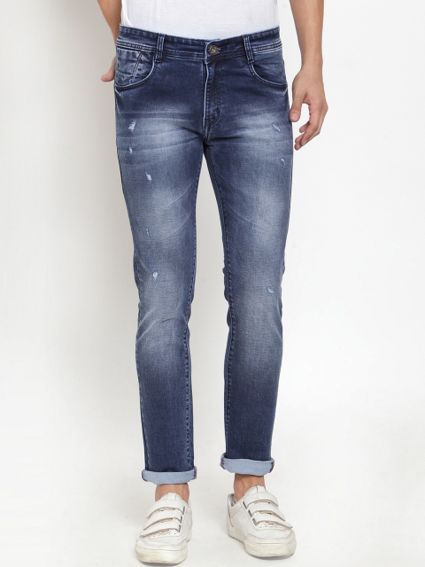 

Rodamo Men Blue Slim Fit Mid-Rise Mildly Distressed Stretchable Jeans