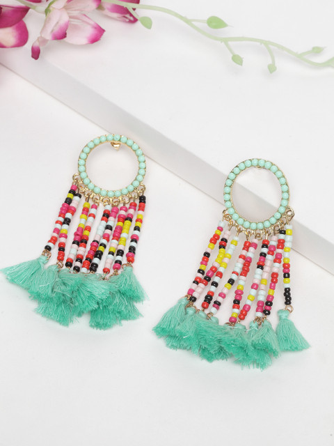 

AVANT-GARDE PARIS Gold-Plated Green Quirky Drop Earrings