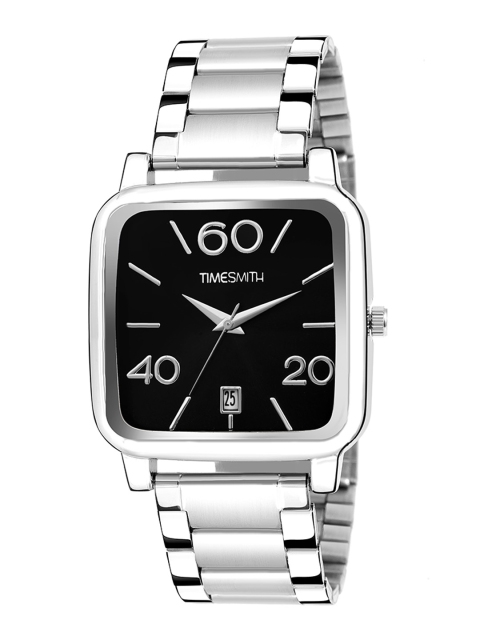 

TIMESMITH Men Black & Silver-Toned Analogue Watch TSC-079ktd1