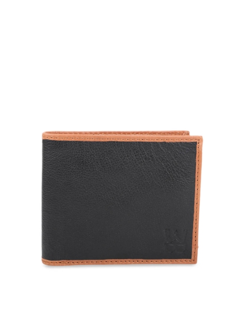 

WELBAWT Men Black Solid Two Fold Wallet