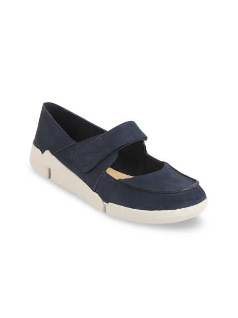 

Clarks Women Navy Blue Slip-On Sneakers
