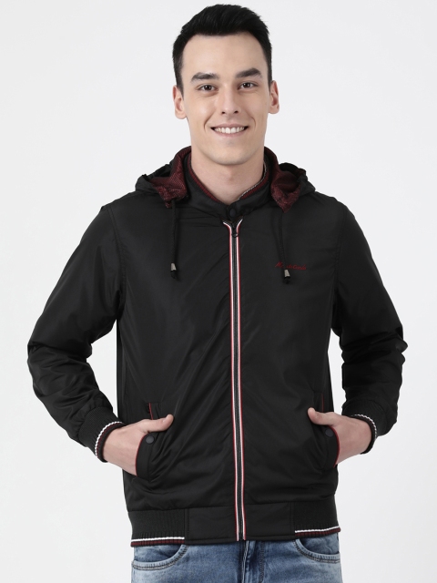 

Monte Carlo Men Black Solid Bomber Jacket