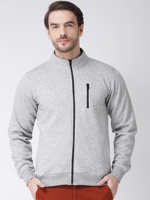 

COBB Men Grey Solid Sweatshirt