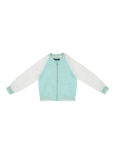

Allen Solly Junior Girls Colourblocked Padded Jacket Jacket, Sea green