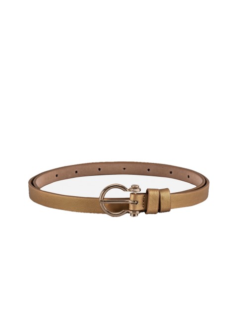 

BuckleUp Women Gold-Toned Solid Belt