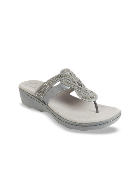 

Clarks Women Grey Embellished Heels